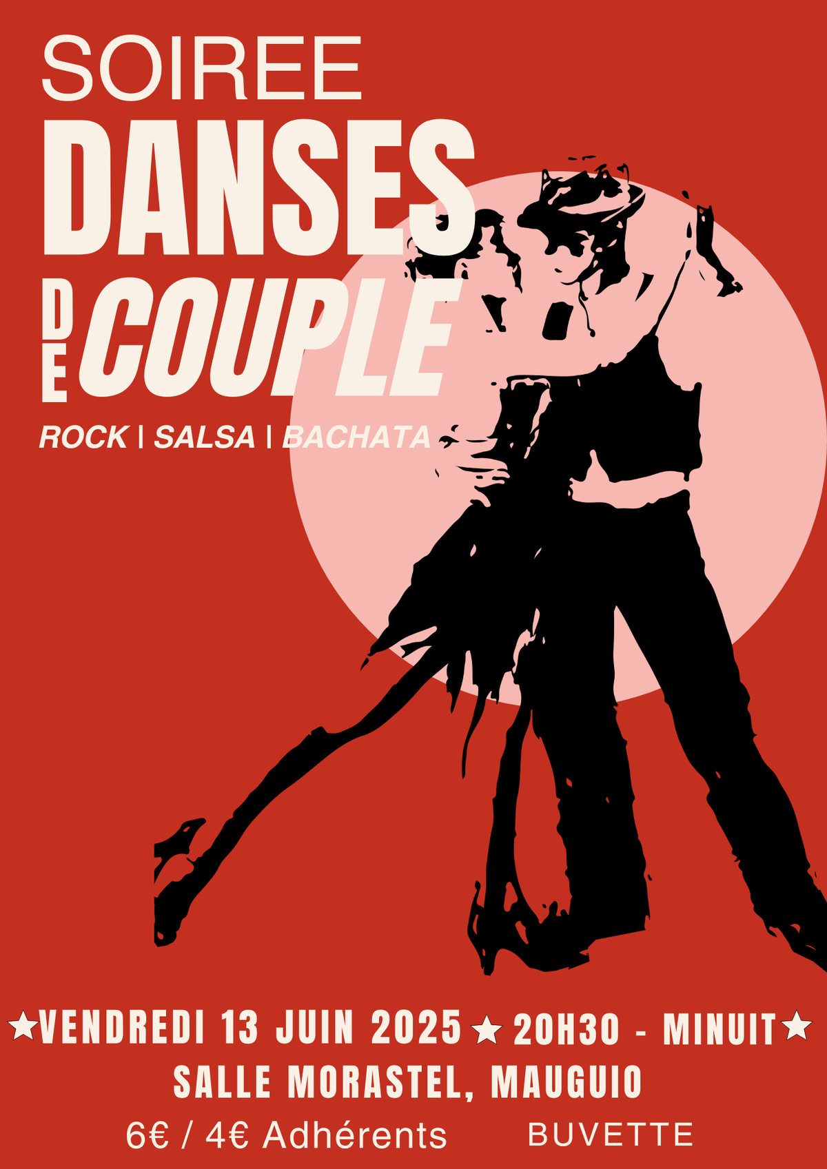 Affiche gala danse couple
