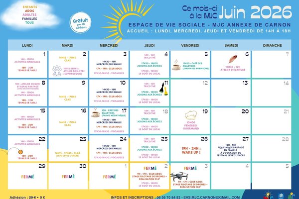 Programme du mois
